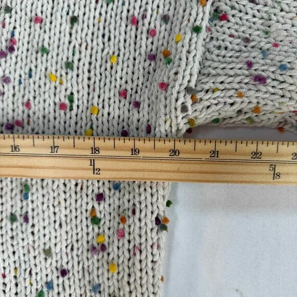 Seven7 Confetti Pom Pom Crew Neck Sz SMALL - Picture 7 of 7